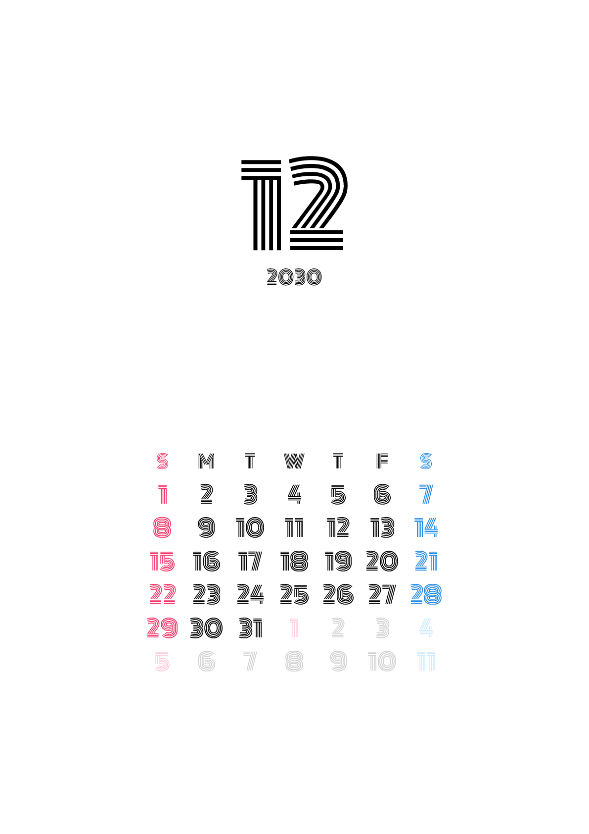 A判（A4,A5 など）,縦向き,１ヶ月,日曜始まり,祝日名,六曜入り