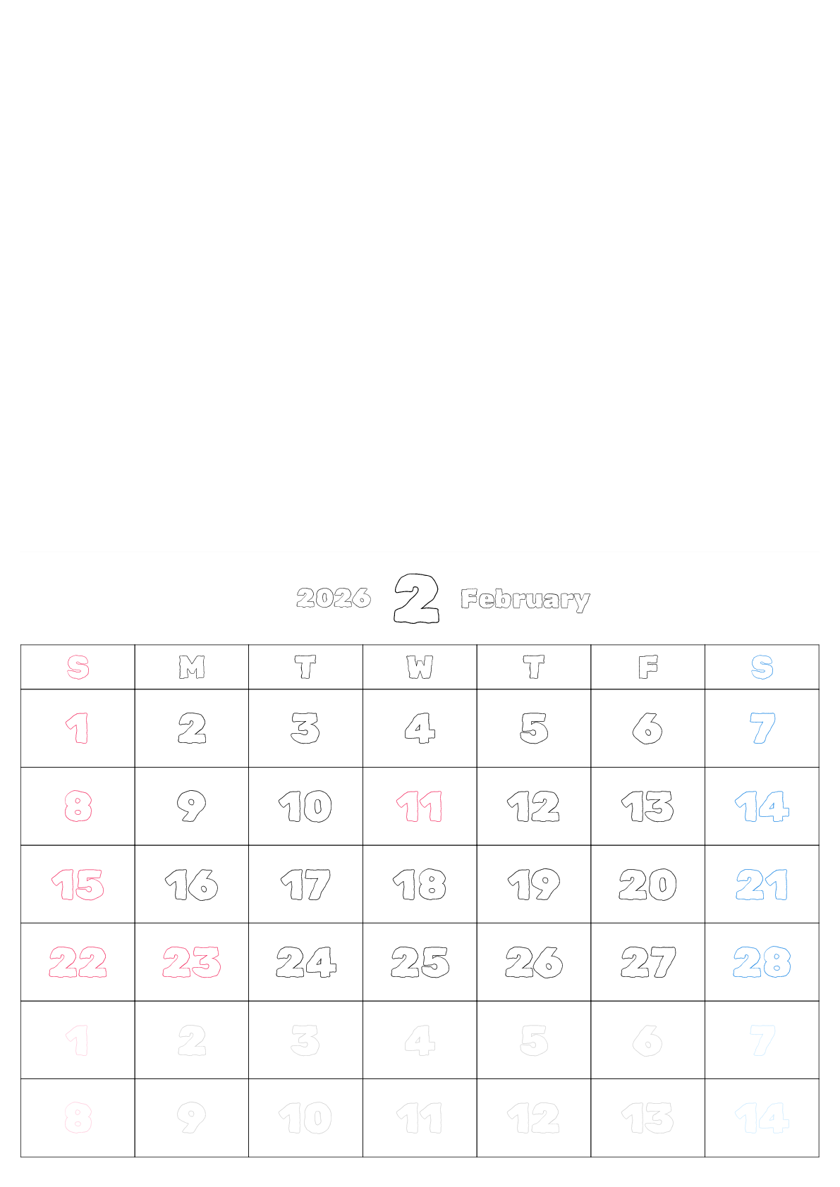 A判（A4,A5 など）,縦向き,１ヶ月,日曜始まり,祝日名,六曜,節季,月齢,満月新月入り,写真入り