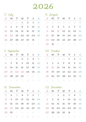 カレンダー No.7 