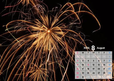 カレンダー No.11 花火