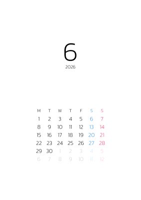 カレンダー No.326 