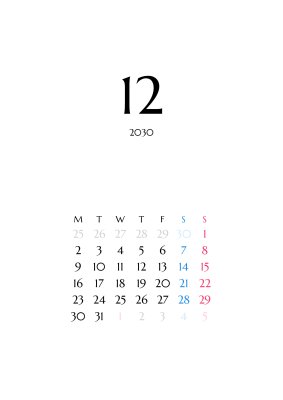 カレンダー No.328 