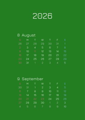 カレンダー No.4 