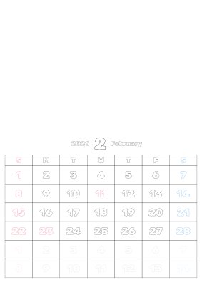 カレンダー No.3 フリースペースがあるタイプです。こどものお絵かきや、写真やポストカードの貼付向けです。
