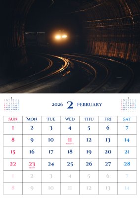 カレンダー No.1 JR東海、東海道新幹線、熱海駅下り列車、700系。