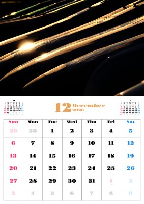 カレンダー No.18 JR東海、東海道新幹線。早朝の大井車両基地。700系、N700A。