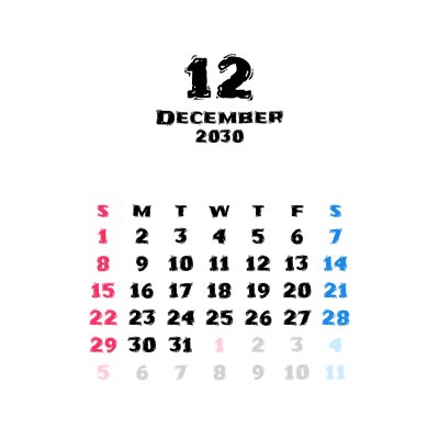 カレンダー No.10 