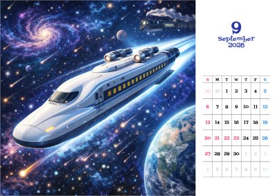 カレンダー No.4 未来をイメージしたAI生成画像