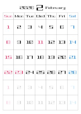 カレンダー No.22 