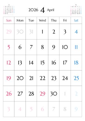 カレンダー No.9 