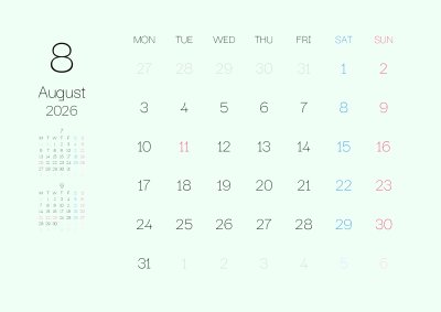 カレンダー No.11 