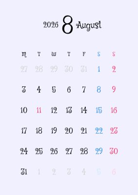 カレンダー No.84 