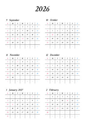 カレンダー No.1 