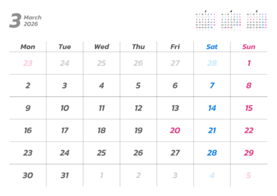 カレンダー No.9 