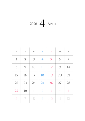 カレンダー No.3 